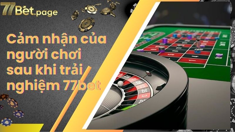 Cảm nhận của người chơi sau khi trải nghiệm 77bet